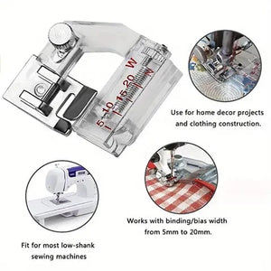 Adjustable Bias Tape Binding Foot
