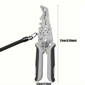 28 in 1 Multifunctional Wire Stripping Tool Electrician Pliers Side Cutters