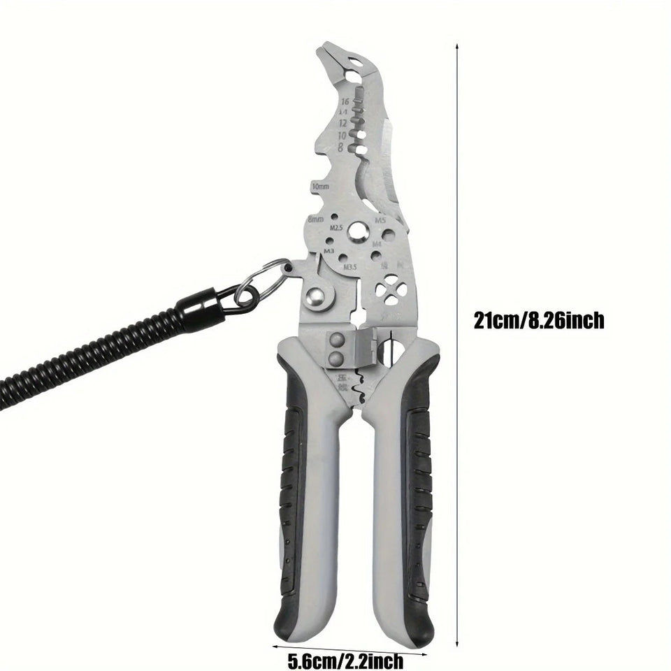 28 in 1 Multifunctional Wire Stripping Tool Electrician Pliers Side Cutters
