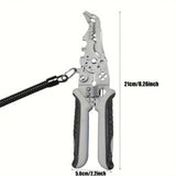 28 in 1 Multifunctional Wire Stripping Tool Electrician Pliers Side Cutters