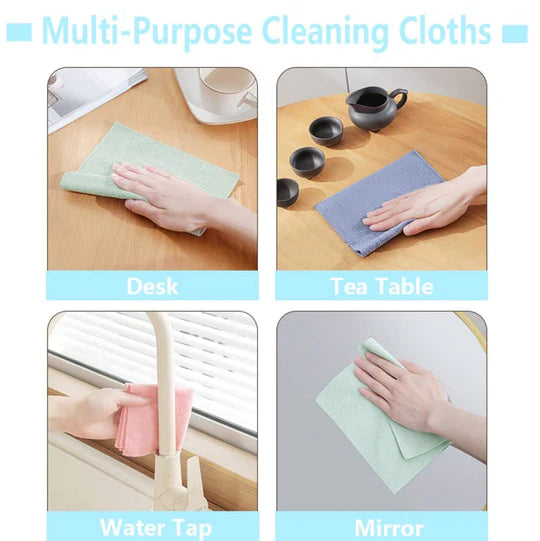 Reusable Microfiber Kitchen Cleaning Towels