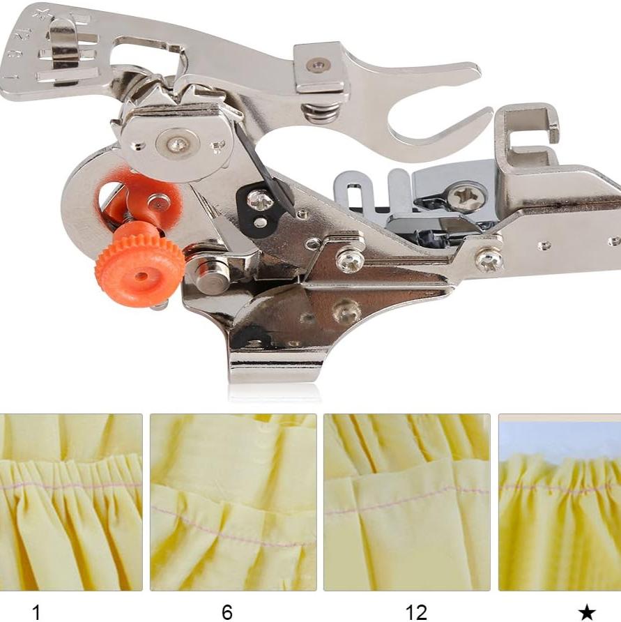 Ruffle Edge Presser Foot for Sewing Machines