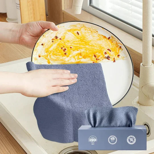 Reusable Microfiber Kitchen Cleaning Towels