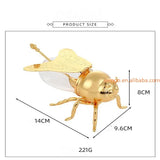 European Luxury Style Honey Pot, Golden Sugar Bowl With Spoon