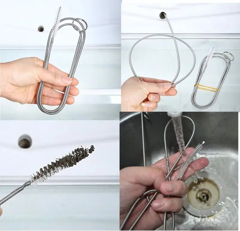 Car Drain Dredge Cleaning Scrub Brush