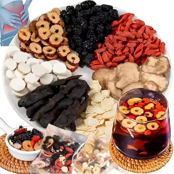 Blended Five Treasure Ginseng Maca Mulberry Flavor Tea For Men&woman