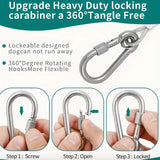Stainless Steel PVC Coated Clothesline, Portable Windproof Indoor/Outdoor