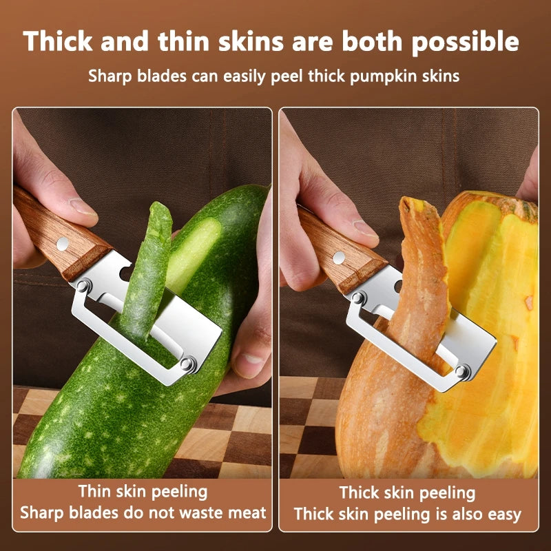 Premium Stainless Steel Multi-Functional Handheld Peeler