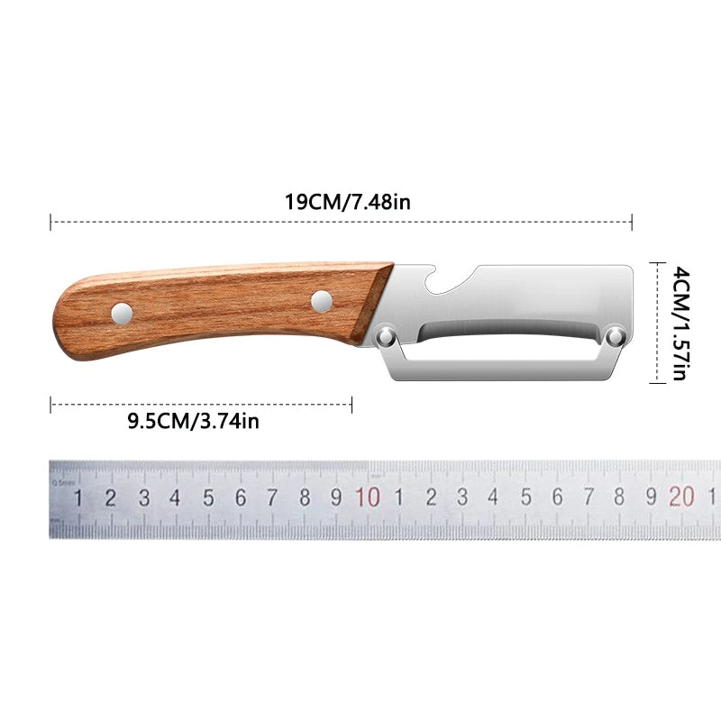 Premium Stainless Steel Multi-Functional Handheld Peeler